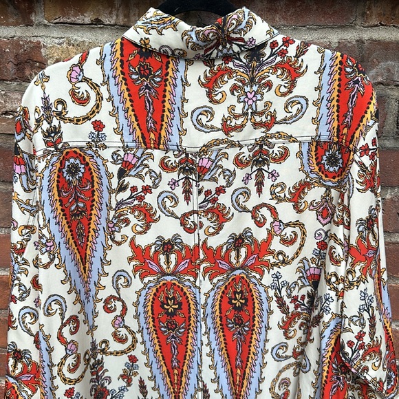 Mara Hoffman Juno Dress Ivory Multi Ladeo Paisley - Picture 6 of 8